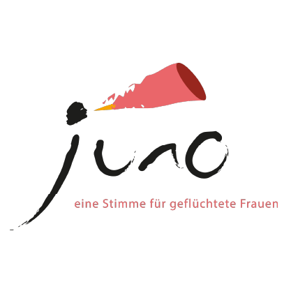 Logo ovn Juno - eine Stimme für geflüchtete Frauen